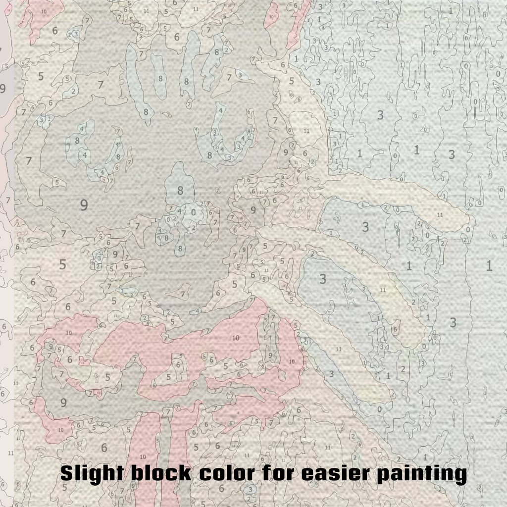 Cat With Bow - Paint by Numbers Kit