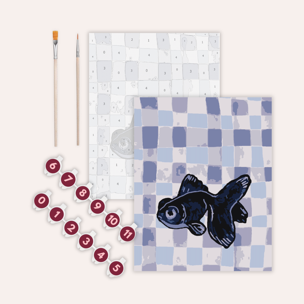 Black Moor Goldfish - Paint by Numbers Kit