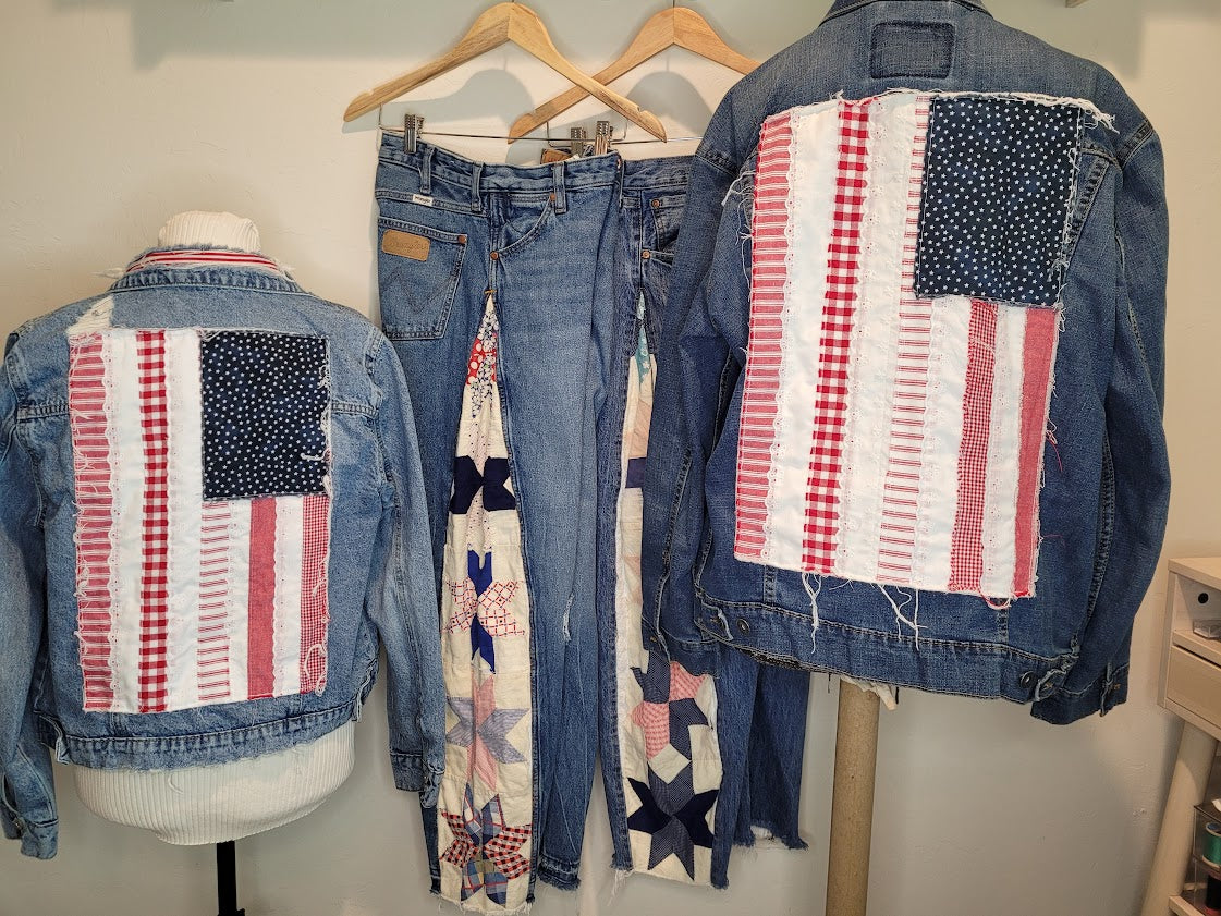 Denim Jacket Patriotic (XL)