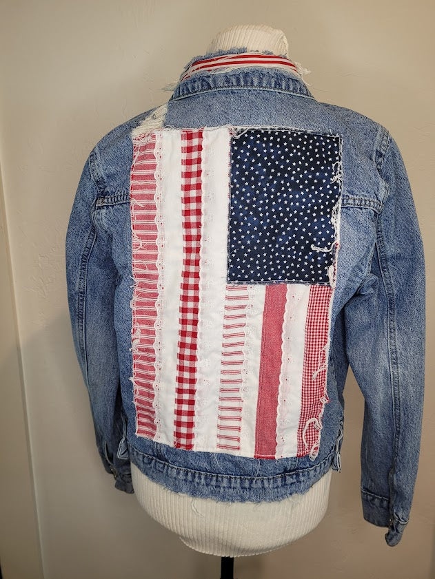 Denim Jacket Patriotic (Medium)