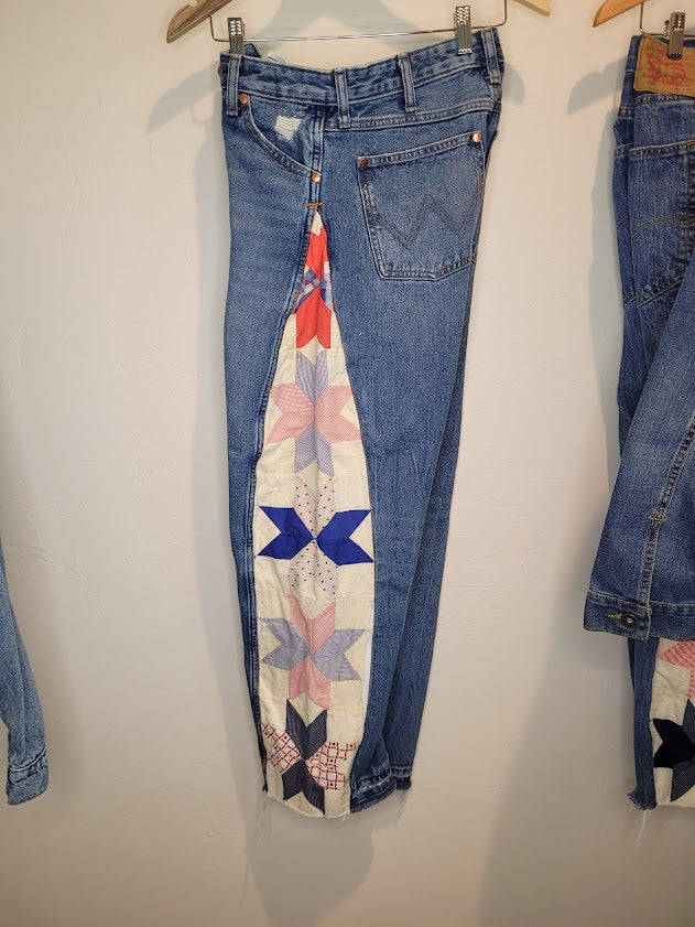 Quilted Barrel Jeans (29" waist)