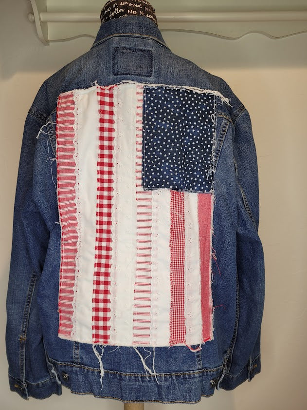 Denim Jacket Patriotic (XL)