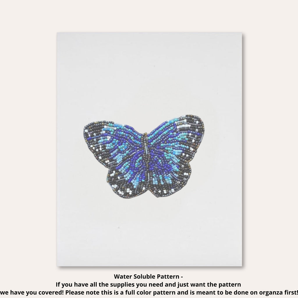 Blue Butterfly Beaded Art Kit