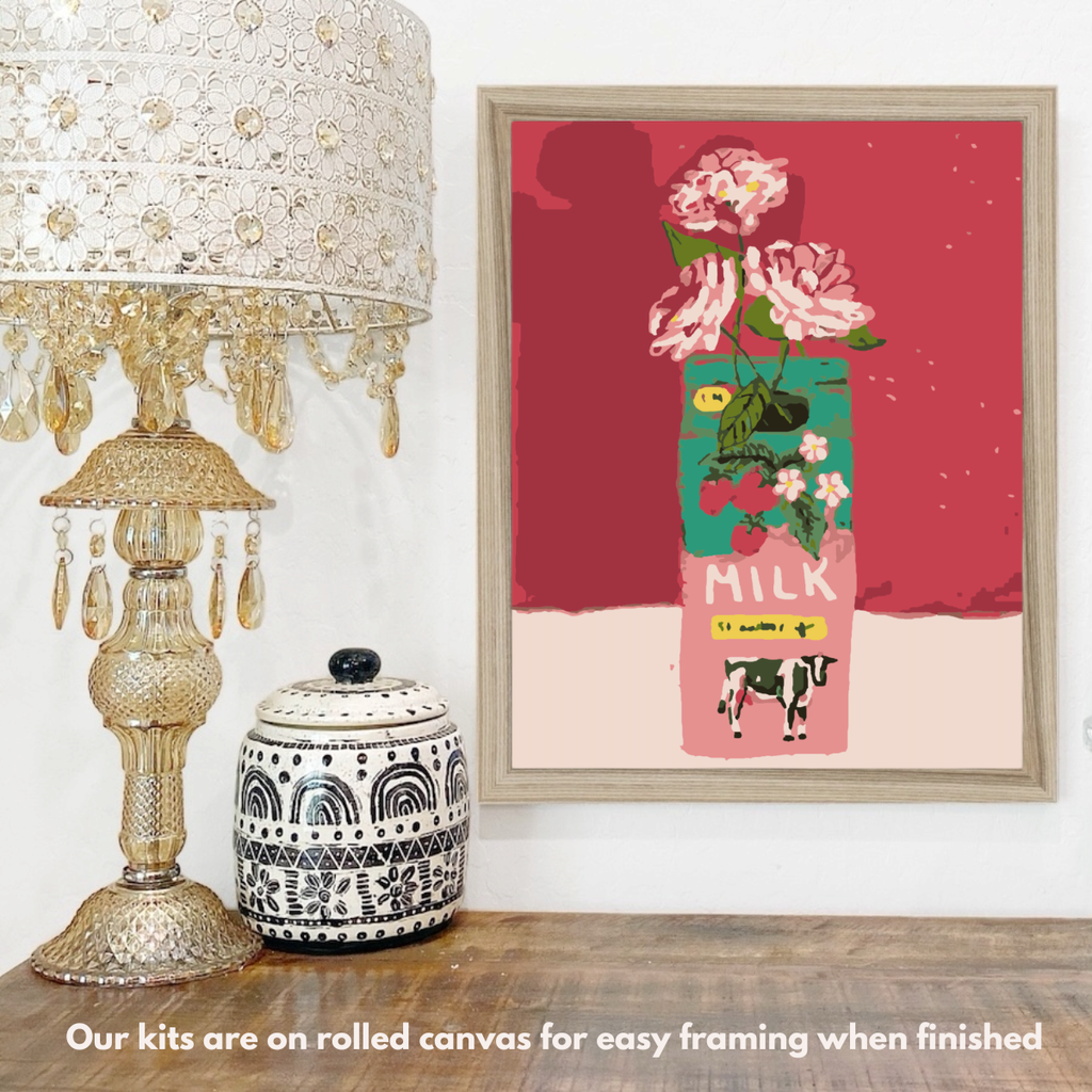 Strawberry Milk - Paint by Numbers Kit