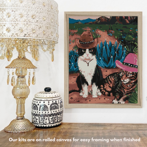 Cowboy Cats - Paint by Numbers Kit
