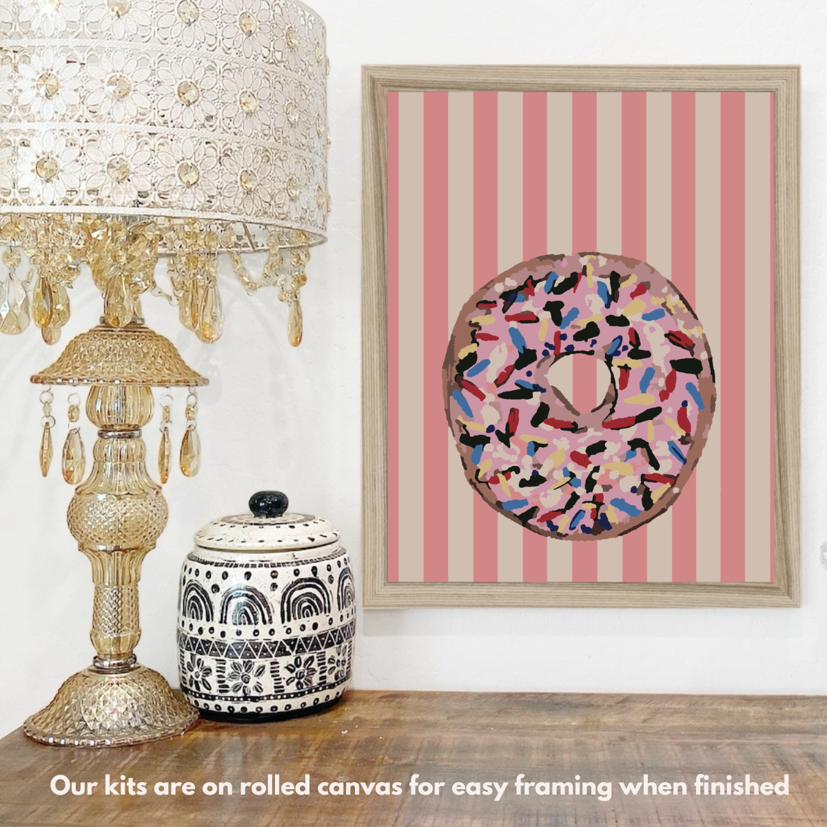 Pink Donut - Paint by Numbers Kit