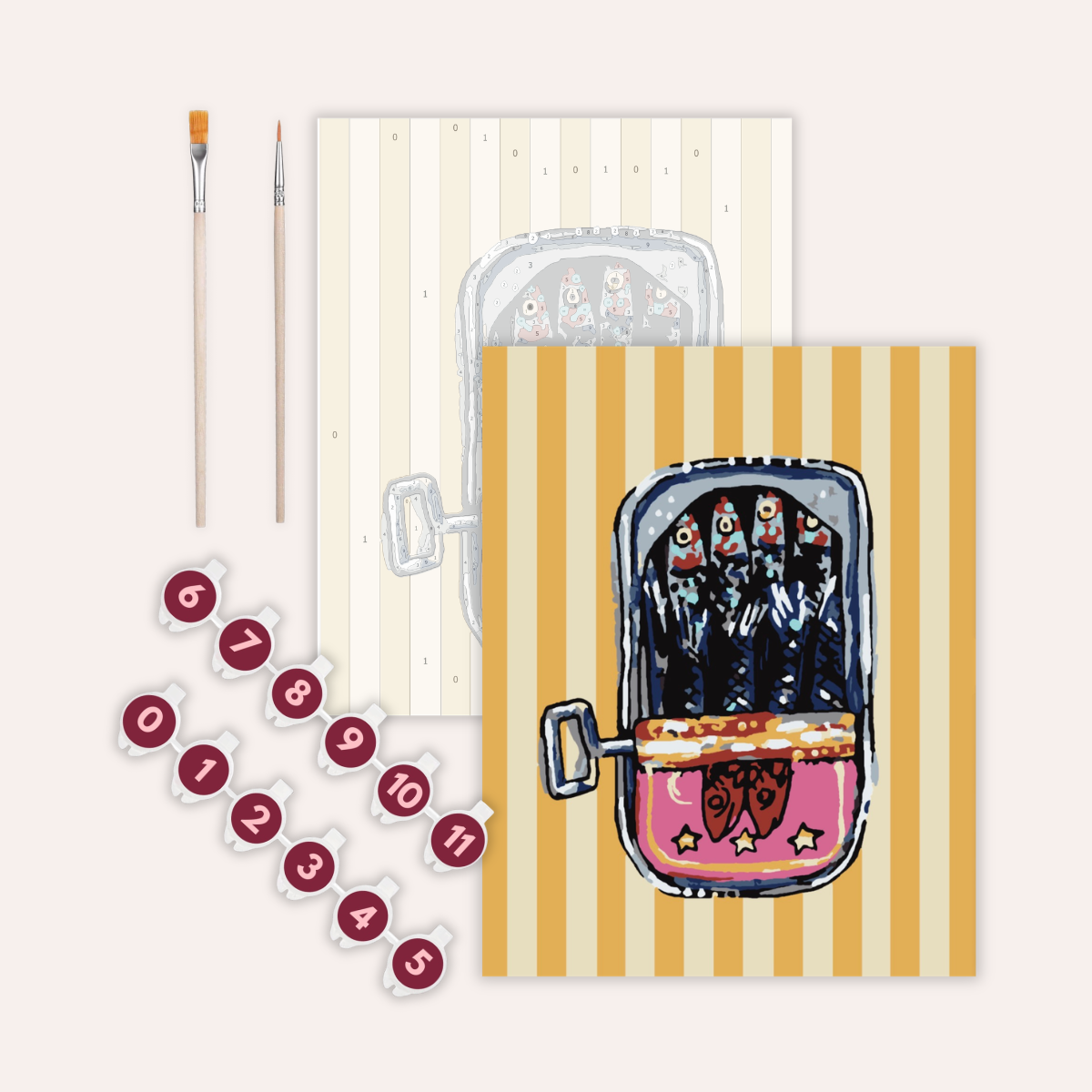 Sardines - Paint by Numbers Kit