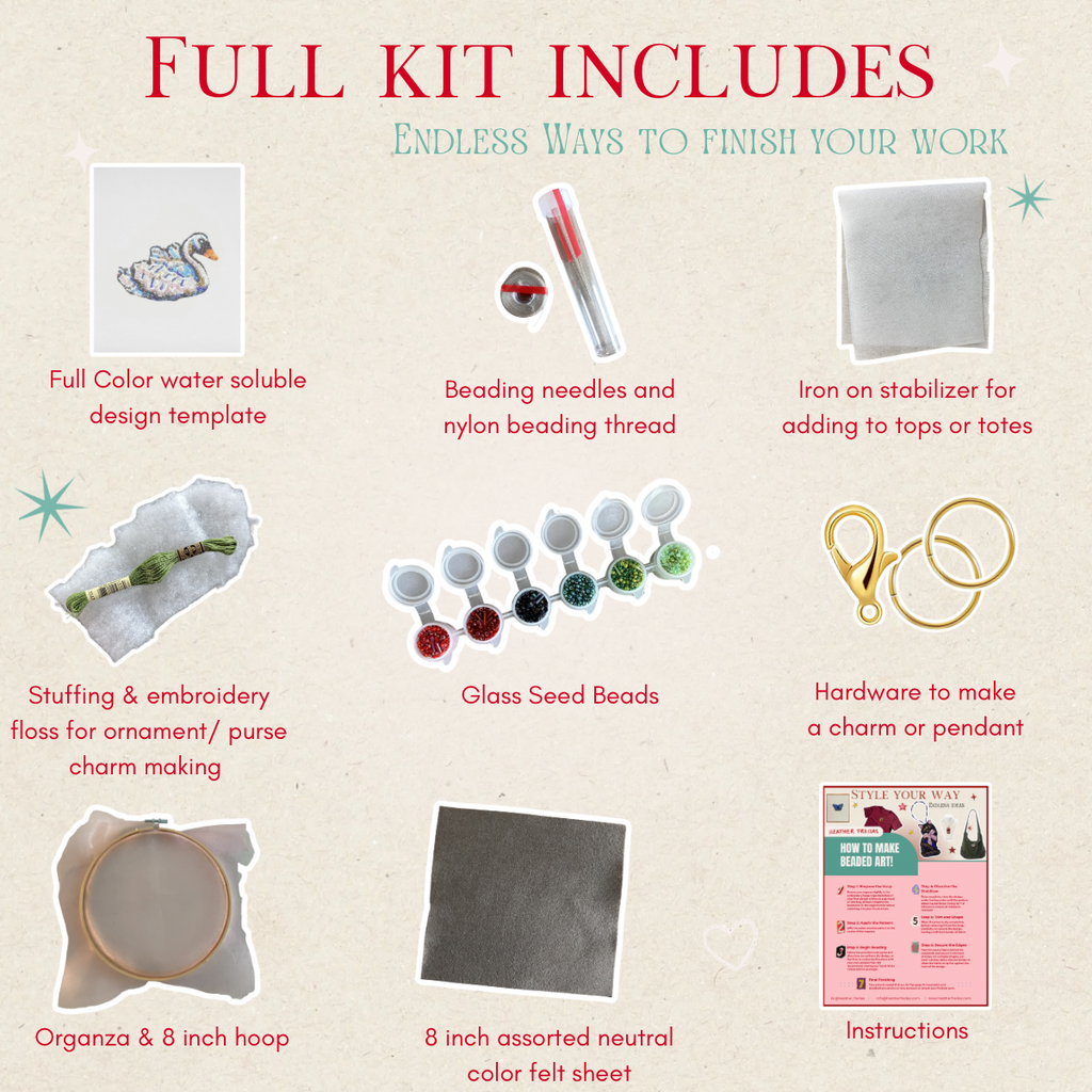 Swan Beaded Art Kit