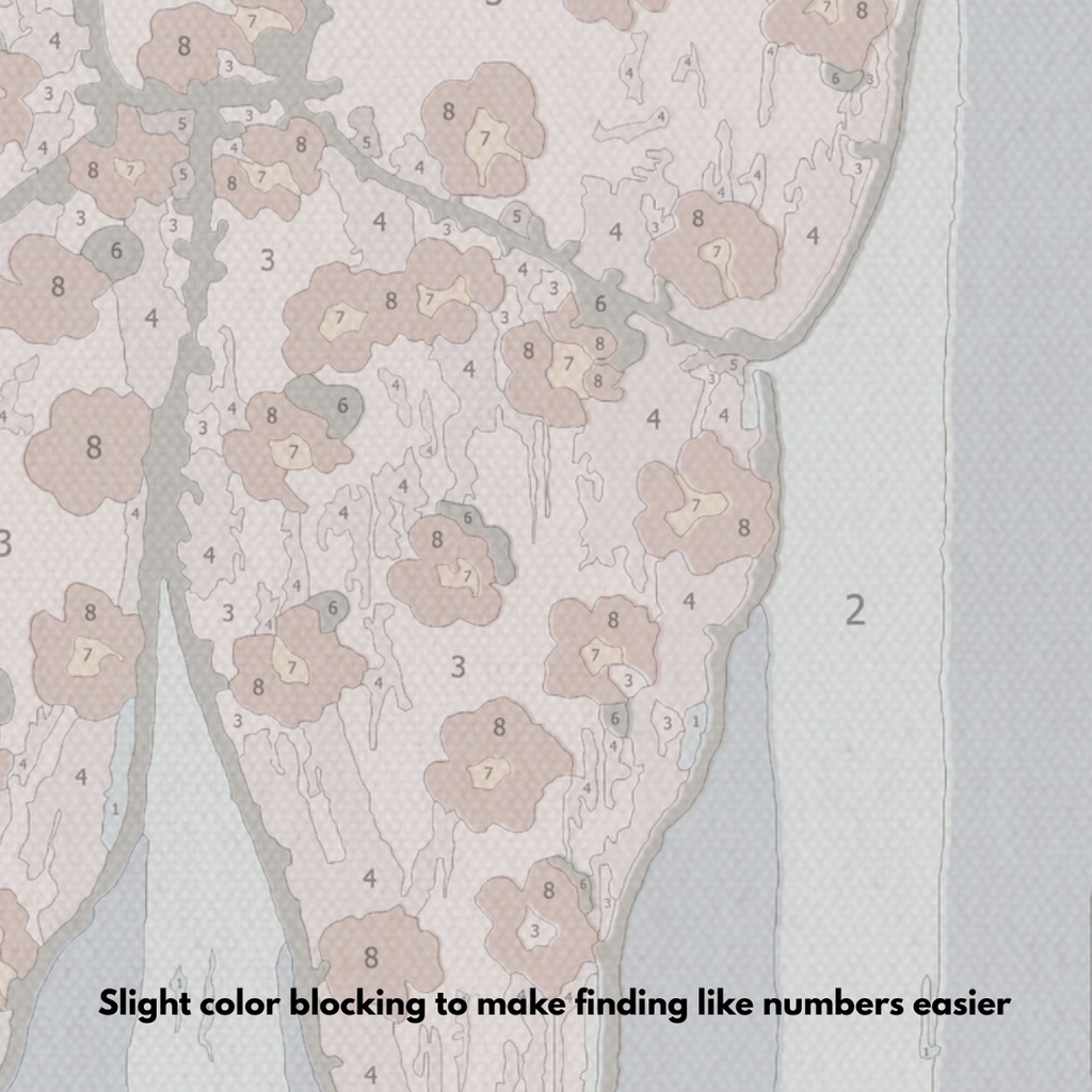 Pink Ribbon - Paint by Numbers Kit