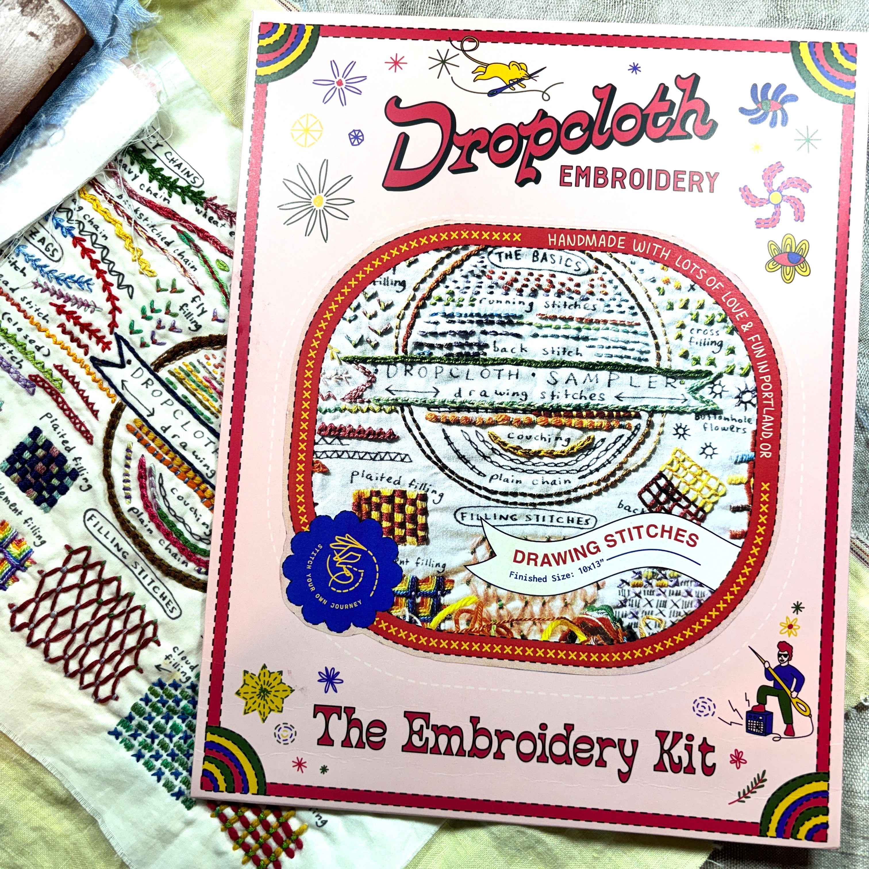 Drawing Stitches Embroidery KIT