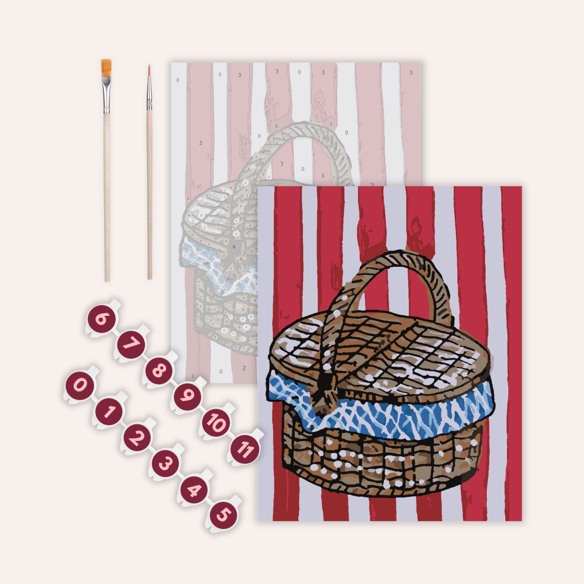 Picnic Basket - Paint by Numbers Kit