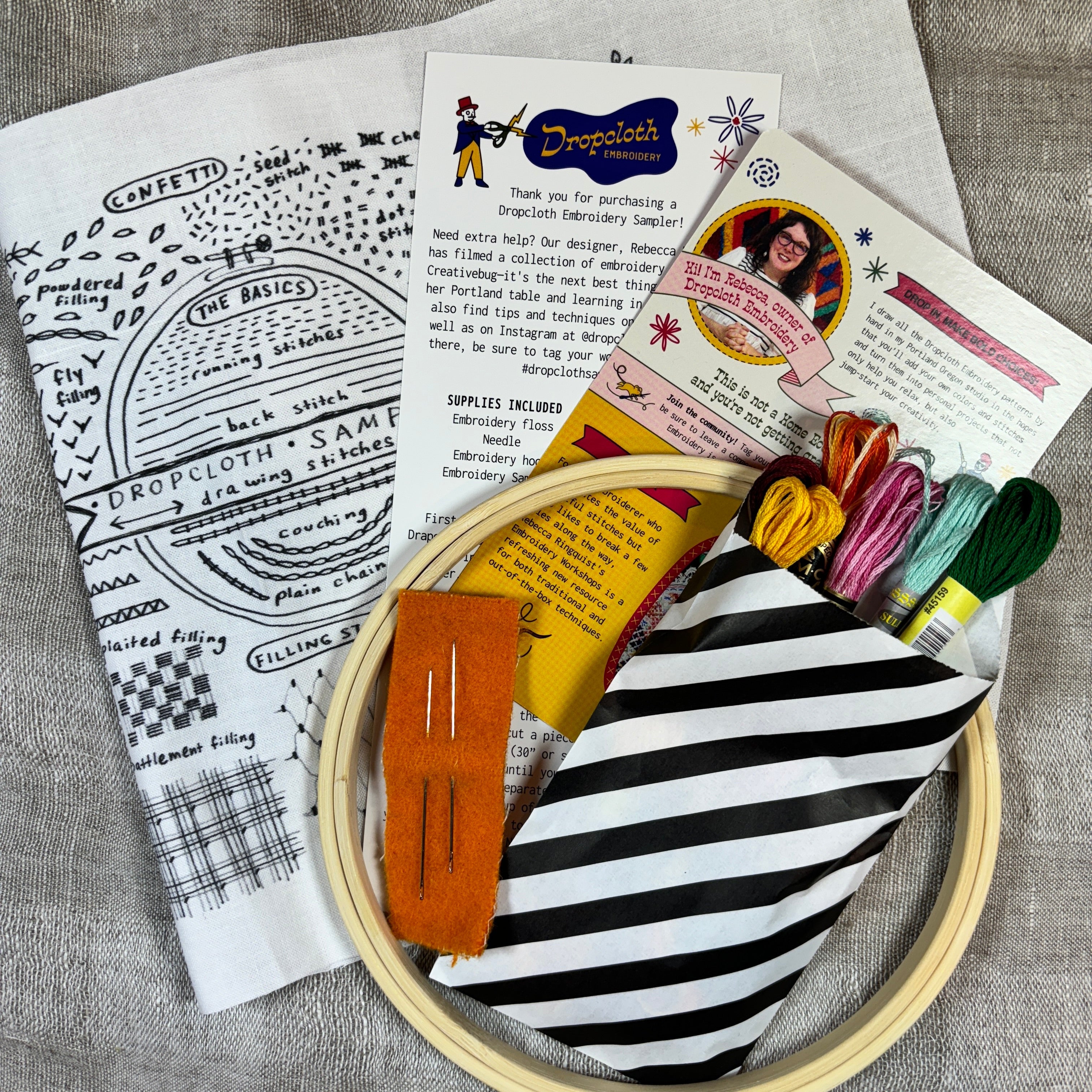 Drawing Stitches Embroidery KIT