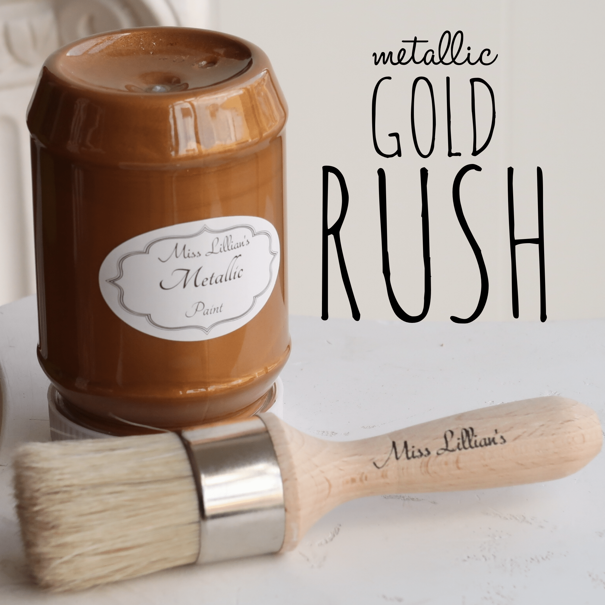 Miss Lillian's Metallic Paint-Gold Rush