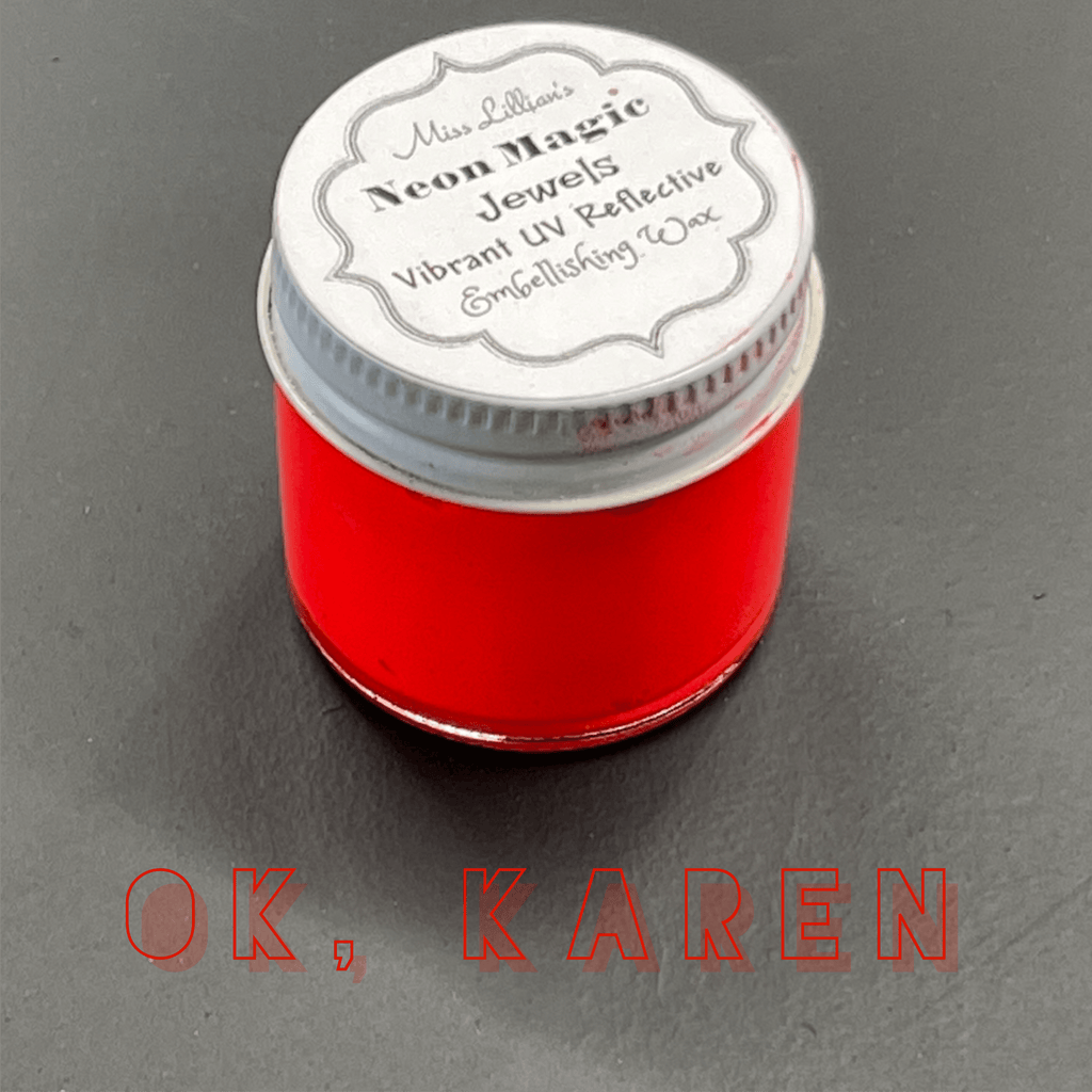 OK KAREN-NEON Gilding Wax Jewels (Red-Orange)