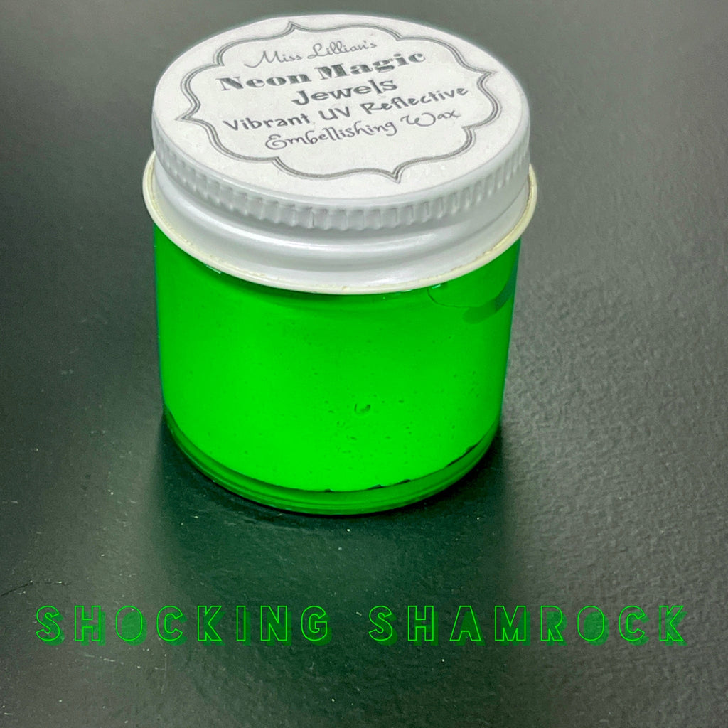 SHOCKING SHAMROCK-NEON Gilding Wax Jewels (electric kelly green)