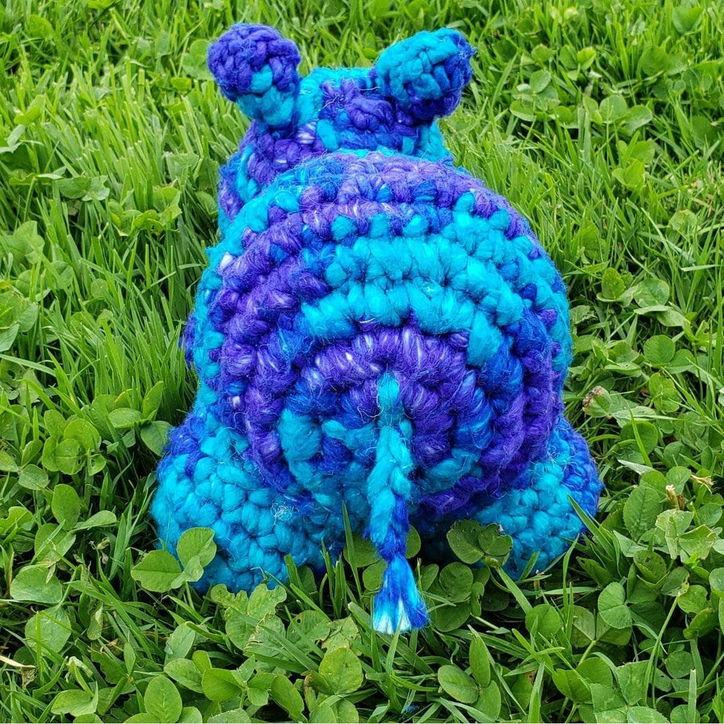 Recycled Silk Baby Hippo Crochet Kit