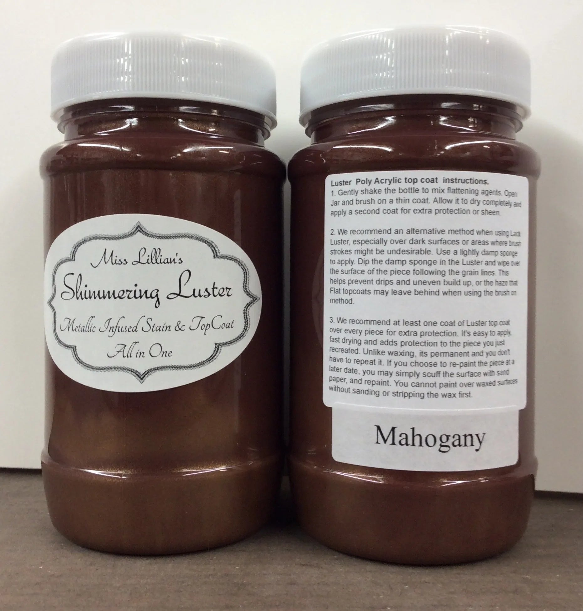 Shimmering Luster Topcoat - Mahogany